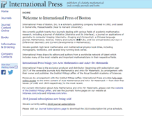 Tablet Screenshot of intlpress.com